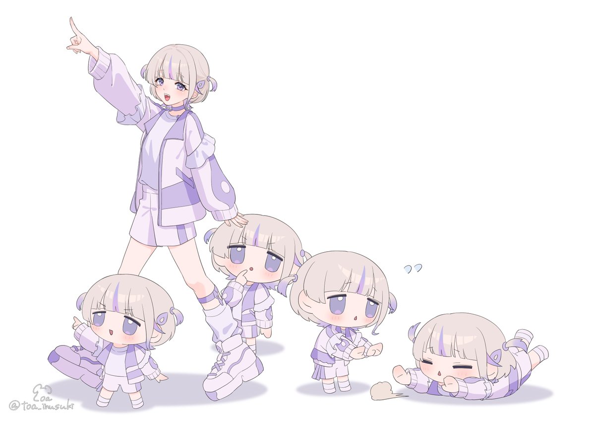 toa_inusuki's tweet photo. ミニばんちょーちゃん達にも個体差があったら良い���という絵です🐧⚡️

#はじめ武勇伝 https://t.co/s2Ggvry2Kd