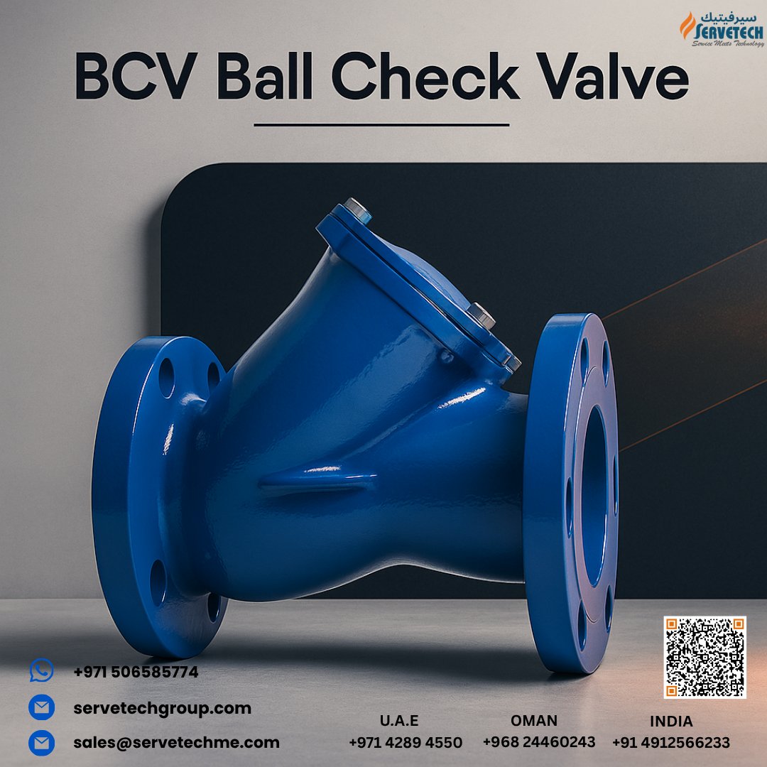 Servetech_'s tweet image. ➡️ BCV Ball Check Valve — Compact, Reliable One-Way Flow
One-way ball action, fast response, minimal parts = low maintenance. Ideal for liquids &amp;amp; gases in pump stations, lines &amp;amp; process systems.
📩 DM for sizes, materials &amp;amp; quotes.
#BallCheckValve #BackflowPrevention #Servetech