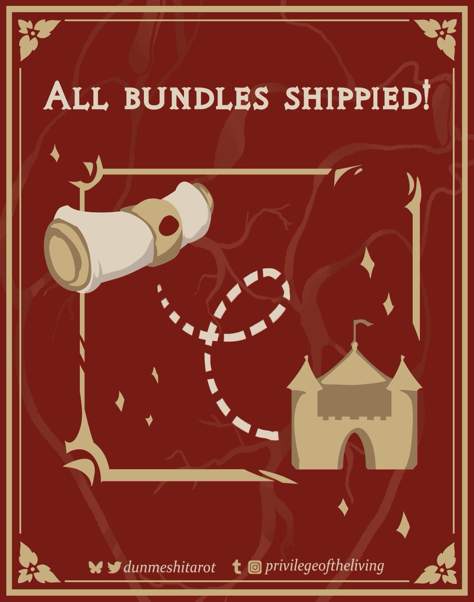 Time to check for your tracking spells! All bundles have been shipped and are on their way to your castle 🎊