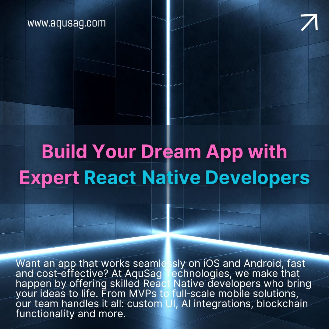 aqusag's tweet image. Hire React Native Devs &amp;amp; Launch Cross‑Platform Apps Fast
 
Need mobile apps that run on both iOS &amp;amp; Android? Hire expert React Native developers with AquSag Technologies and start building today. 🚀 aqusag.com/hire-react-nat…

#ReactNative #MobileDevelopment #TechOutsourcing