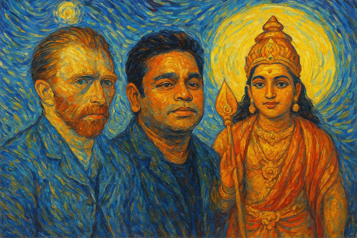 rahmandasan_arr's tweet photo. #VanGogh X #ARRahman X #Murugaa 😌😍 https://t.co/IZjrFhOneG
