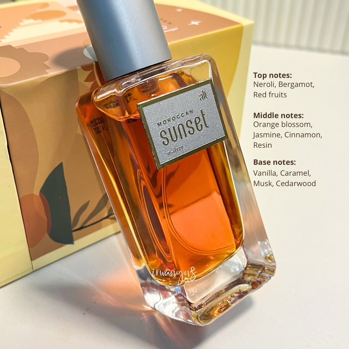 dilayer sma parfum Moroccan sunset rill best combo ever 🙂‍↕️👍🏻 
🔗 s.shopee.co.id/9AGgieD3KA

Wanginya tuh kyak thai tea yg manis hangat, creamy tpi aromatic. Ada wangi jasmine, vanilla &amp; caramel jga di akhir. Wanginya comforting &amp; manisnya pas ga giung, ENAKK BGTTT 🫶🏻🥹