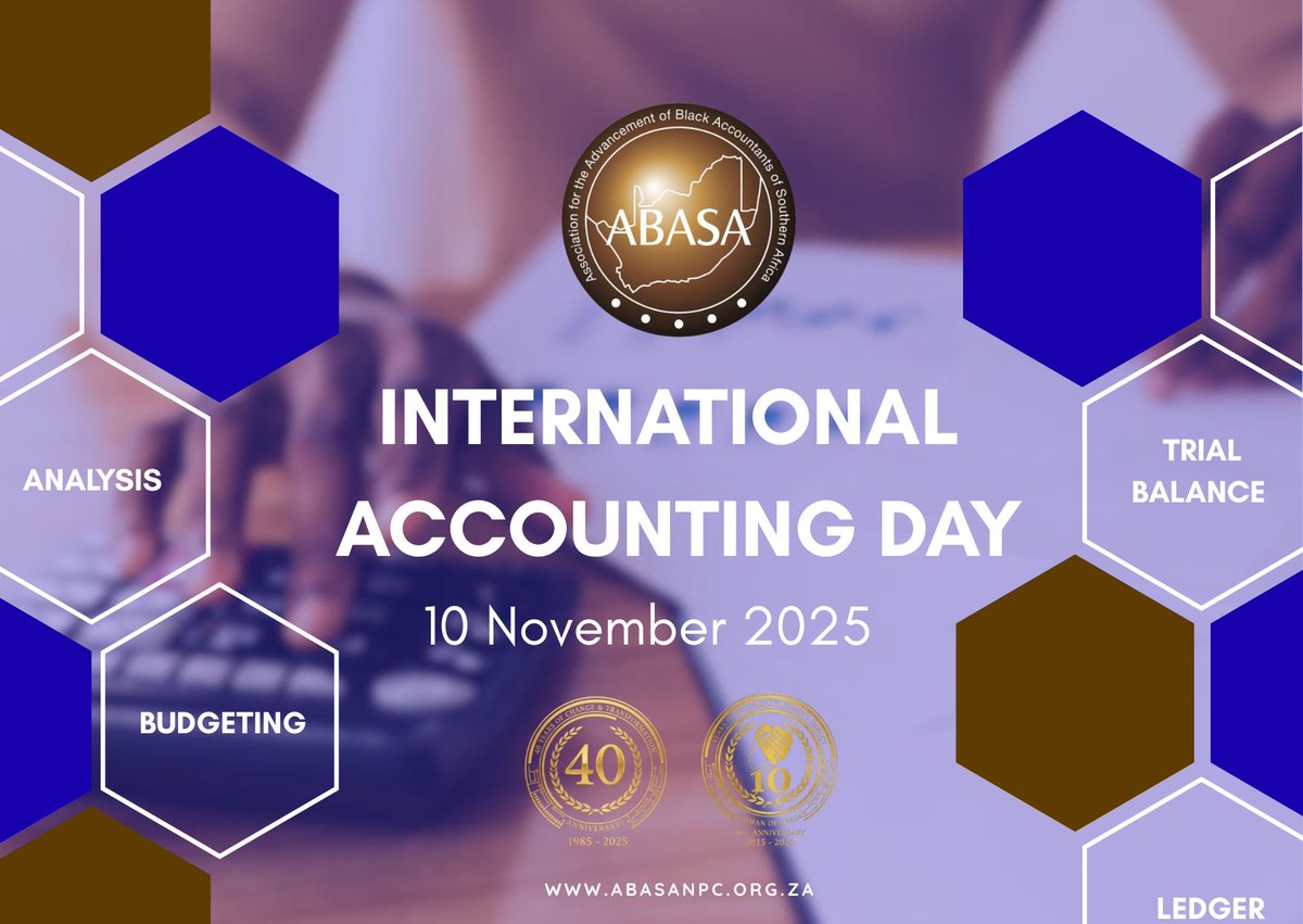 Numbers tell stories — of integrity, growth, and transformation.
Today, as we mark International Accounting Day, we celebrate the accountants who continue to build trust and shape a more inclusive economy.

#ABASA40
#WOA10
#InternationalAccountingDay
