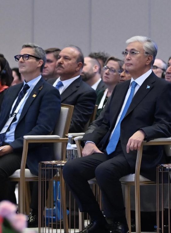 I had the honour to meet the visionary President <a href="/TokayevKZ/">Qasym-Jomart Toqayev</a>  of Kazakhstan. My key note speech was the role of HE in the AI era, as QS partners with the Minister @sayasatnurbek to align HE with future skills needed to transform to an AI first economy.