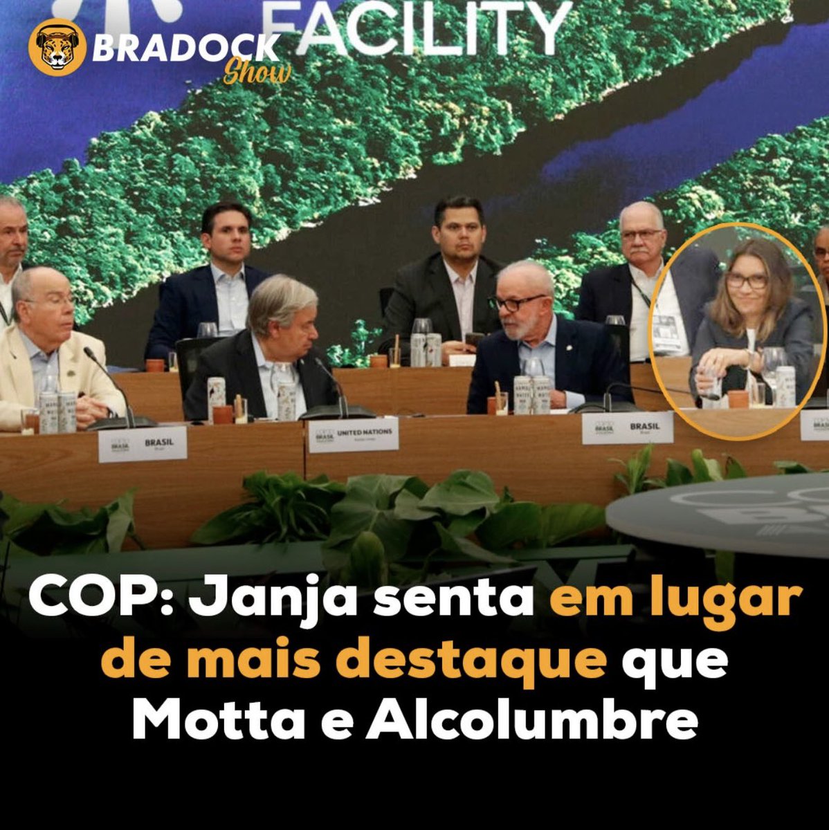 Se Motta e Alcolumbre deixam Moraes sentar em sua cadeira do Congresso, por que não deixariam a Janja sentar na cadeira deles na COP30?