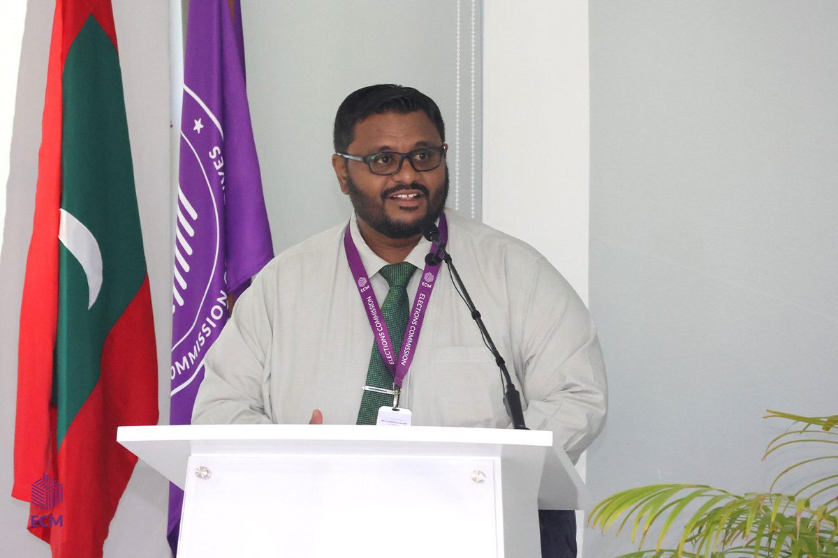 ElectionsMv's tweet image. The opening ceremony featured remarks and an overview of the current legal framework in the Maldives on election campaigns — setting the stage for meaningful dialogue and collaboration under the COMELEC–ECM Knowledge Exchange Mission. 🇲🇻🇵🇭 #ECM #COMELEC  #TaskForceKKKsaHalalan