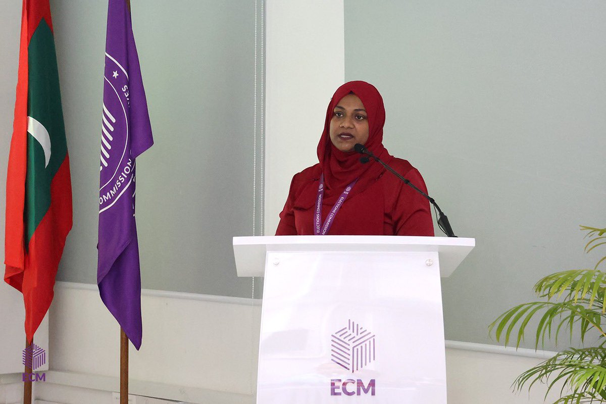 ElectionsMv's tweet image. The opening ceremony featured remarks and an overview of the current legal framework in the Maldives on election campaigns — setting the stage for meaningful dialogue and collaboration under the COMELEC–ECM Knowledge Exchange Mission. 🇲🇻🇵🇭 #ECM #COMELEC  #TaskForceKKKsaHalalan