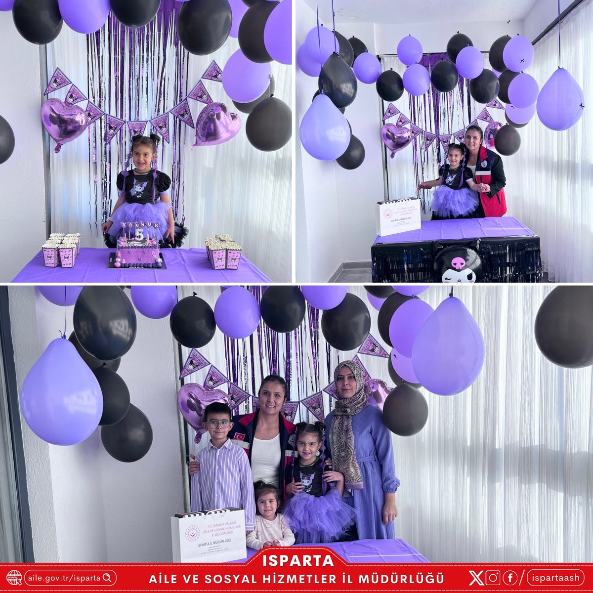 📍 Isparta

Görevli çalışma arkadaşlarımızın katılımıyla, Aziz Şehidimiz Halil Şahin’in emaneti olan kıymetli kızı için doğum günü etkinliği gerçekleştirildi.

Küçük yavrumuza bir ömür boyu sağlık, mutluluk ve huzur diliyoruz.

<a href="/ashb_sehitgazi/">Şehit Yakınları ve Gaziler Genel Müdürlüğü</a>
<a href="/tcailesosyal/">T.C. Aile ve Sosyal Hizmetler Bakanlığı</a>