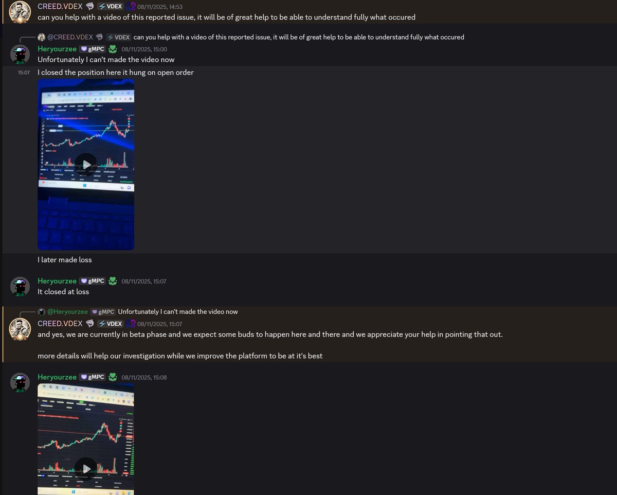 Halaal_Maxi's tweet image. Gm CT, I want to make awareness of how @0xVDEX, @0xJasminee101 and their team members are staining my integrity and depriving me of withdrawing my money on their platform.

Some days ago @Web3Jimbei onboarded me to @0xVDEX which I made deposit of $92+ to trade $ZEC-USD pair, aslo