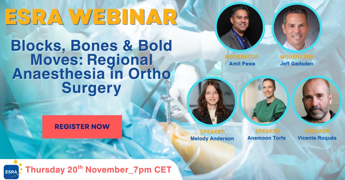 ESRA | European Society of Regional Anaesthesia tweet media