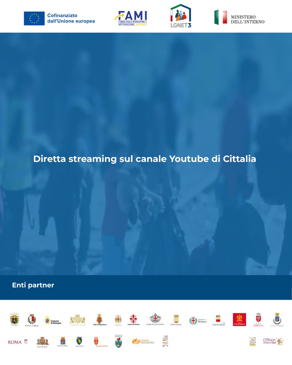 Giovedì 13 Novembre, nell'ambito della 42° Assemblea annuale ANCI, l'evento "Da innovazione a sistema. I Comuni LGNet verso la sostenibilità del welfare locale".

A questo link la notizia completa: cittalia.it/tutte-le-categ…

Qui la diretta streaming: youtube.com/@cittalia