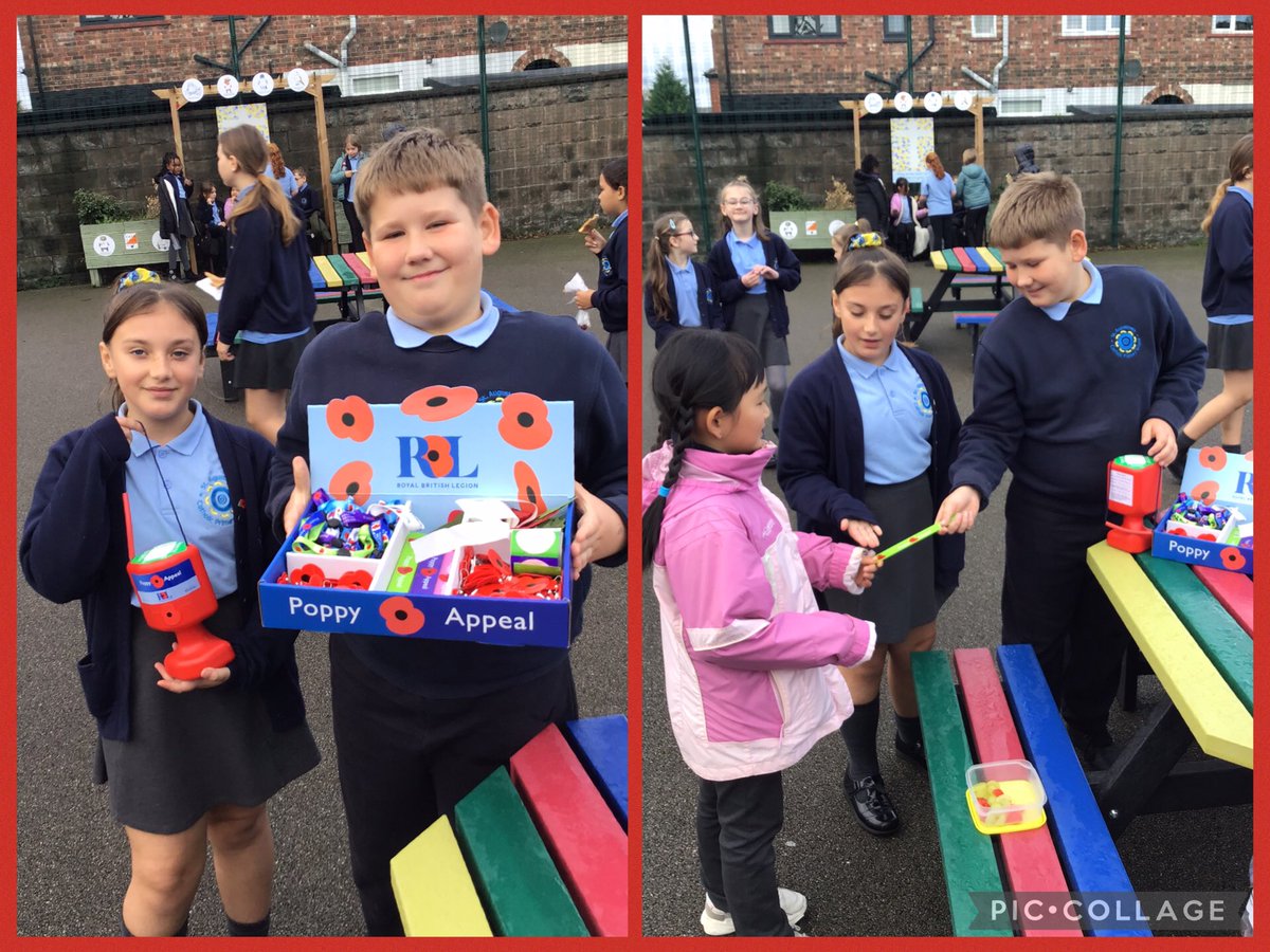 StAugustinesCPS's tweet image. Our Faith &amp;amp; RE ambassadors are still selling poppies at play time to support the wonderful work of the Royal British Legion. They range between 50p and £1. Please bring the correct money #StAugustinesBritishValues #StAugustinesPersonalDevelopment