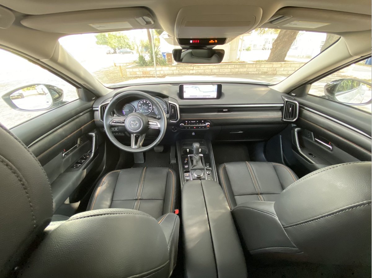 ltrafficreport's tweet photo. On an LTR test drive, the 2025 Mazda CX-50 hybrid had good fuel economy, 32.5 as-tested ave mpg, versatility, and simplicity, features that help compact SUVs stand out among other SUVs. With rear seats flat it has 56.3 cubic ft of cargo room. As-tested MSRP: $41,920. #Mazda #LTR https://t.co/wKrOhdESiw
