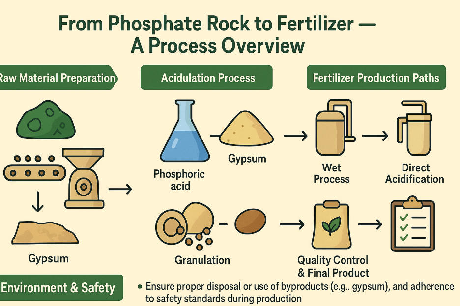 limingvik's tweet photo. 🌱From Phosphate Rock to Fertilizer — A Process Overview#phosphate #fertilizer https://t.co/b7zXdX8nRW