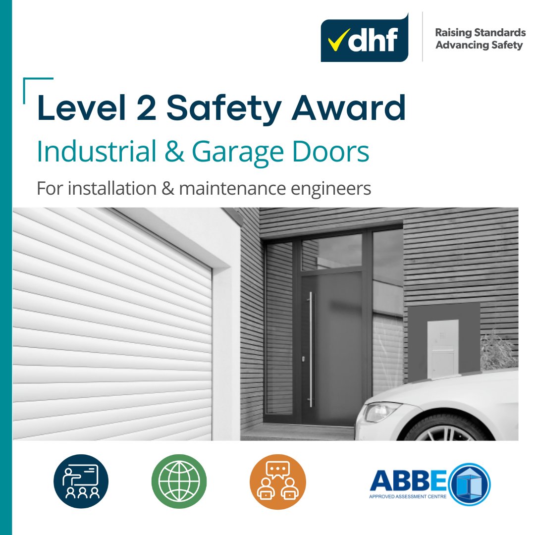 🔧 Are your installations safe &amp; compliant? 

Stay up to date with the latest legislation and standards in DHF’s 1-Day Level 2 Award in Industrial &amp; Garage Door Safety. 

Face-to-Face Training:
📍4th Dec: bit.ly/3WtO38y
📍17th Dec: bit.ly/47PUvNw