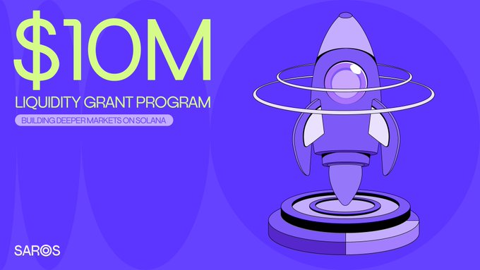 If you’re building on Solana, it’s time to tap into <a href="/saros_xyz/">Saros</a>  $10M Liquidity Fund.

This grant program will separate serious projects from the noise, thereby empowering teams with real liquidity, visibility, and momentum.

The next major liquidity wave on solana is here, and