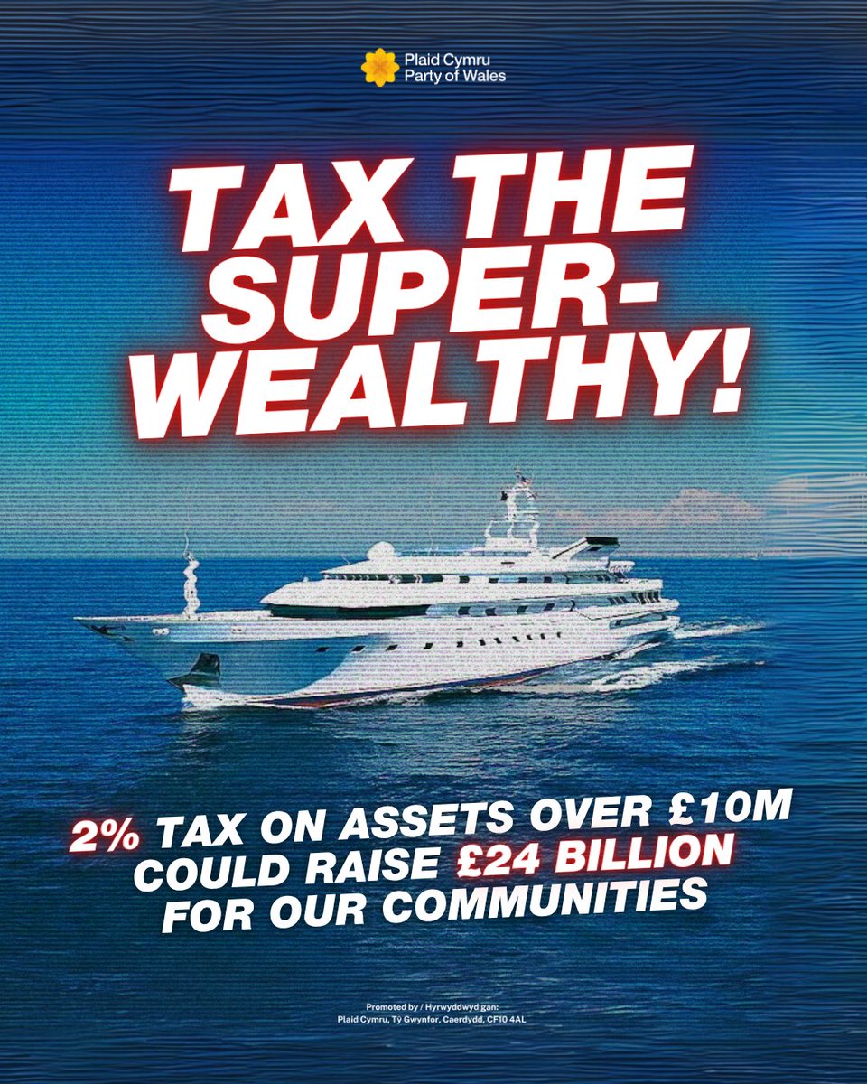 Starmer’s government is making working people pay the price - while the super-rich get away without paying their fair share.

💸 A 2% wealth tax on assets over £10m could raise £24bn for our schools, hospitals &amp; communities.

It’s time for a fairer system ✊