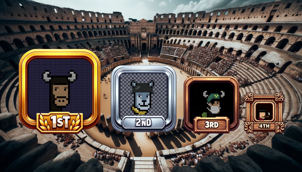 ⚔ Shillverse Arena Results ⚔

 Fighters: 9
 Rounds: 4
 Fights: 11
 1st <a href="/KRMKTWN/">𝗞𝗥𝗠₭TⵣWN</a> #49 - 40 $ROOT
 2nd <a href="/Wookiewins2/">Wookiewins</a> #358 - 30 $ROOT
 3rd @bartjez_ #110 - 15 $ROOT
 4th <a href="/dannypapcrypto/">Dibz1996🥷🚀🌕</a> #1207 - 15 $ROOT

 #TheShillverse