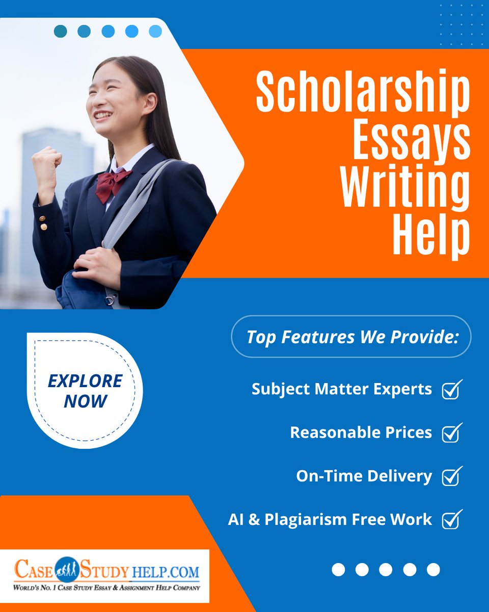 casestudyhelp's tweet image. Your story deserves to stand out — let expert writers help you craft a powerful, authentic essay that captures your achievements and goals.

Visit at: tinyurl.com/yx8tdwmf

#ScholarshipEssay #EssayWritingHelp #WritingServices #ScholarshipSeason #EssayHelp #casestudyhelp