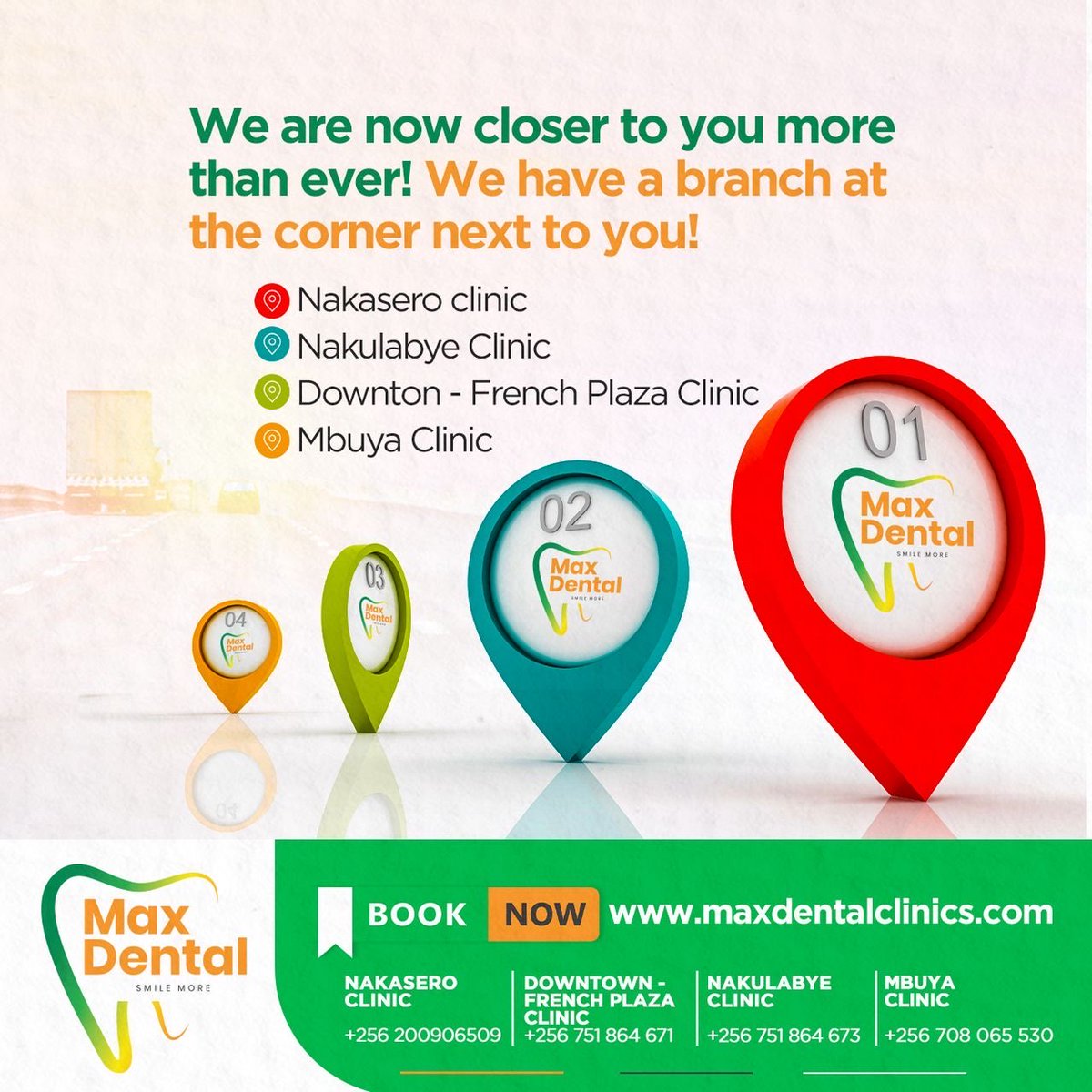Yes!

The rumors are all true 👌🏽 

We are now closer to you more than ever.

See poster for our branch clinics next to you.