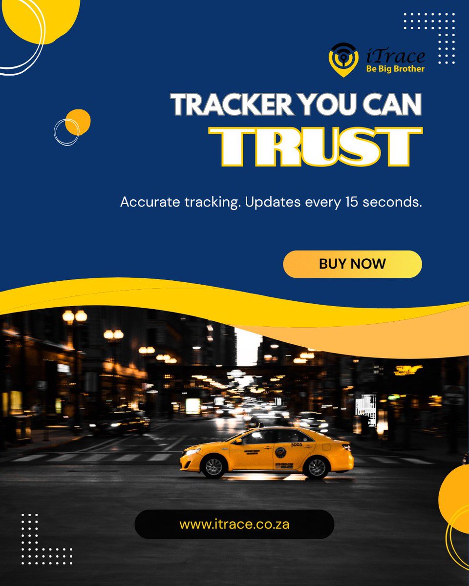iTraceGPS's tweet image. 🚗💨 Track smarter. Drive safer.
With iTrace, you get real-time updates every 15 seconds — accuracy you can trust!
Stay in control, no matter where the road takes you. 🌍✨

👉 itrace.co.za

#iTrace #VehicleTracking #SmartTracking #FleetManagement #StayInControl