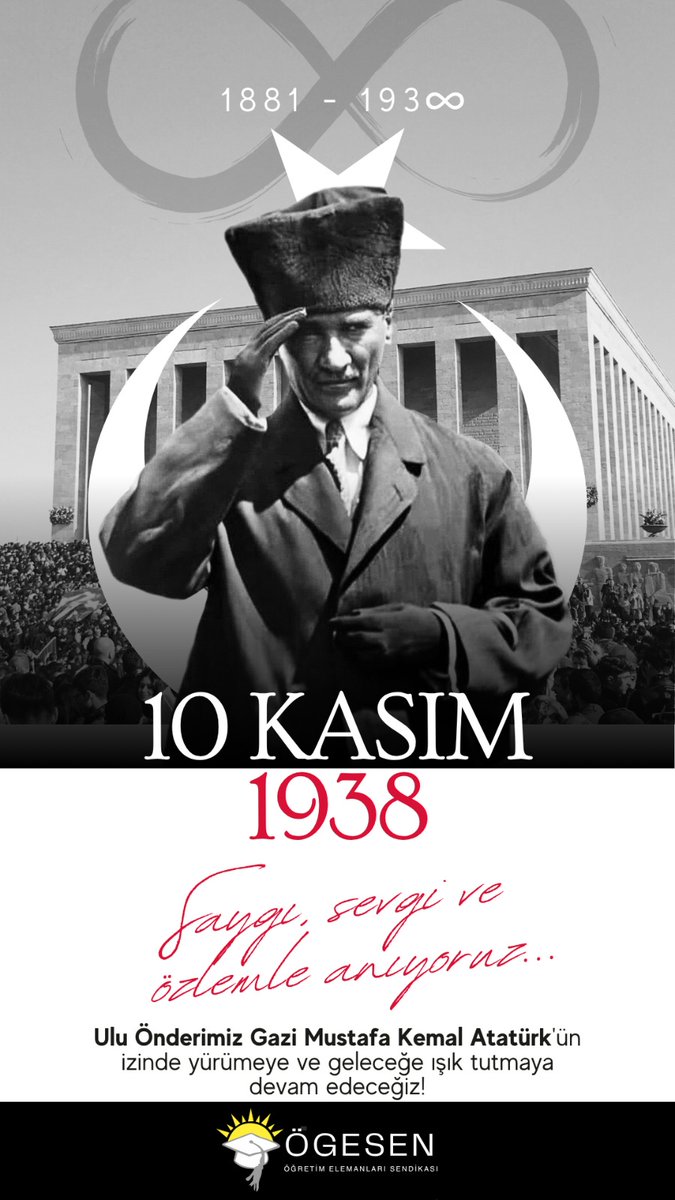 Milli Mücadelemizin Başkomutanı, Cumhuriyetimizin Kurucusu Gazi Mustafa Kemal ATATÜRK'ü rahmet ve minnetle anıyoruz.
#10Kasım
#MustafaKemalAtatürk