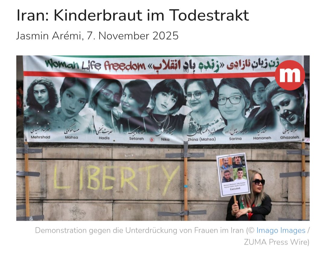 Goli Kouhkan sitzt im Iran im Todestrakt seit sie 18 ist.

Seit nunmehr 7 Jahren. Sie soll im Dezember hingerichtet werden. Man wirft ihr vor, ihren Mann ermordet zu haben.

Mit diesem Mann wurde sie verheiratet, als sie 12 Jahre alt war.

Er war ihr Cousin.

Der Mann