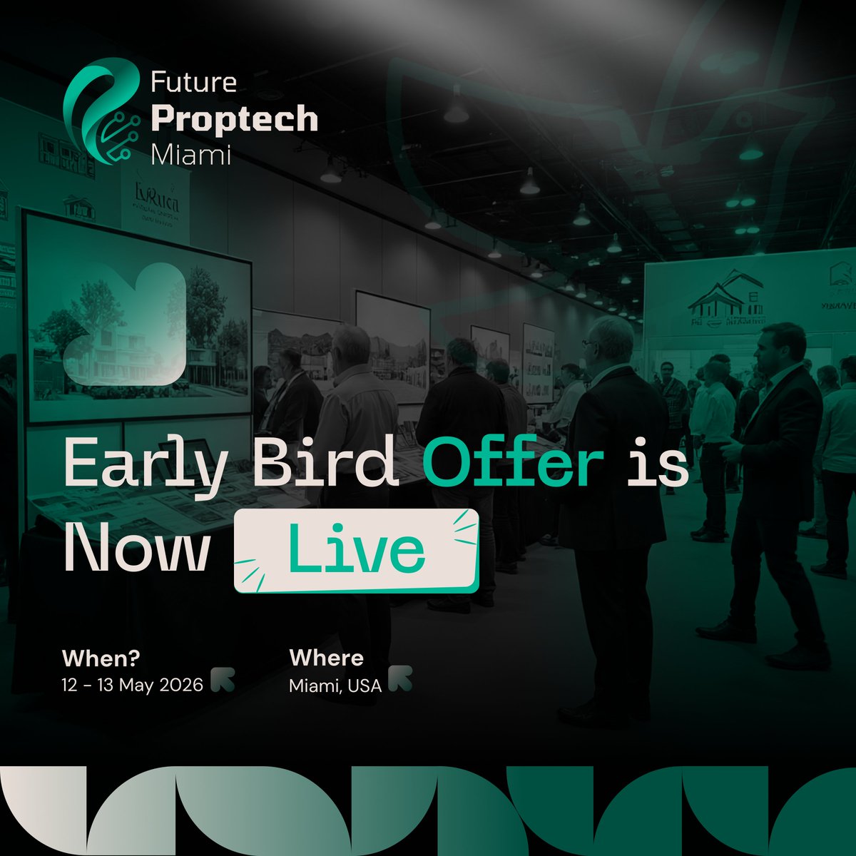 Future_Proptech's tweet image. Future PropTech Miami 2026 early bird offer is now live!
Enjoy an exclusive 10% OFF on all Exhibition and Sponsorship Packages.
Register Now: lnkd.in/gS-YK98d

#FuturePropTech #FPM26 #FuturePropTechMiami #PropTech #RealEstateInnovation #PropTechRevolution #SmartCities #AI