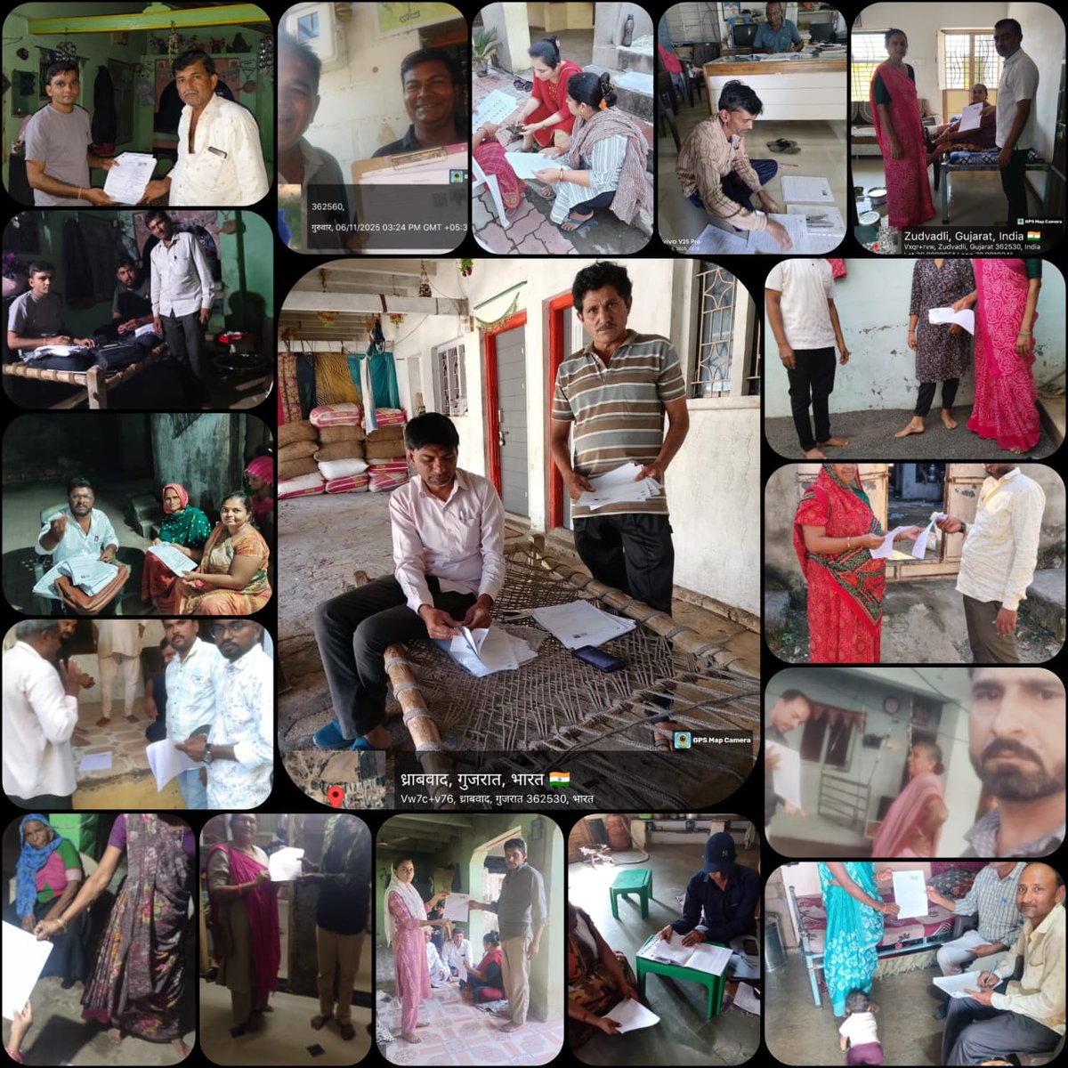 ગીર ગઢડા તાલુકા MDM સંચાલક અને મદદનીશ BLO સાથે SIR કામગીરી માં જોડાઈ ગયેલ છે અને એ બાબત BLO તરફથી ખુબ સહકાર આ૫વામાં આવ્યો.