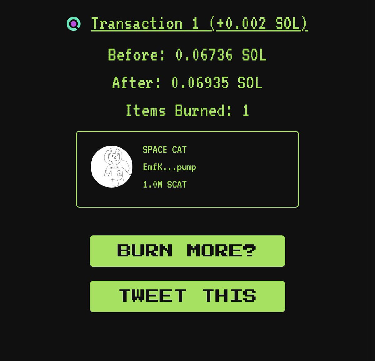 Kingstaccz's tweet image. JUST BURNT ANOTHER 1 million in supply baby