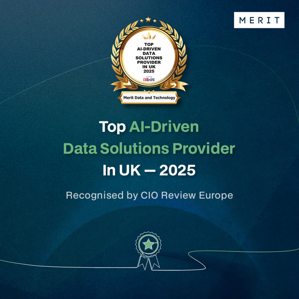 Meritdatatech's tweet image. Proud moment for @Meritdatatech !

We’re honoured to be recognised by @cioreview Europe as the Top AI-Driven Data Solutions Provider in the UK for 2025.

A huge thank you to our incredible team, trusted clients, and partners who made this journey possible. 

#DataInnovation