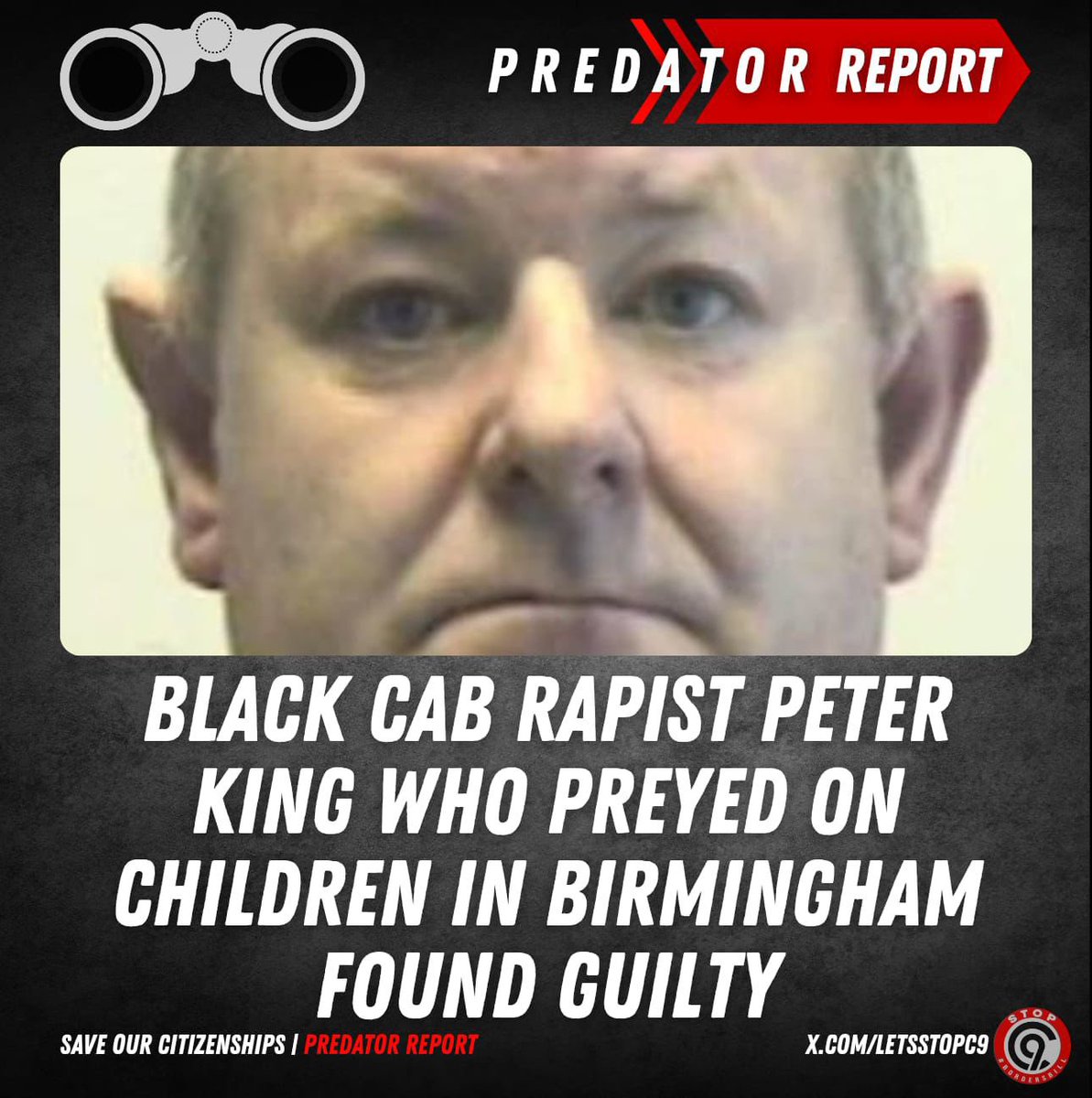 LetsStopC9's tweet image. CHILD RAPIST Peter King, groomed three children all under the age of 16.  He would buy them food and clothes, and took them on swimming trips.  

One of the girls he abused, became pregnant by King at the age of 15. She went on to have a termination.

#PredatorReport
Source:…