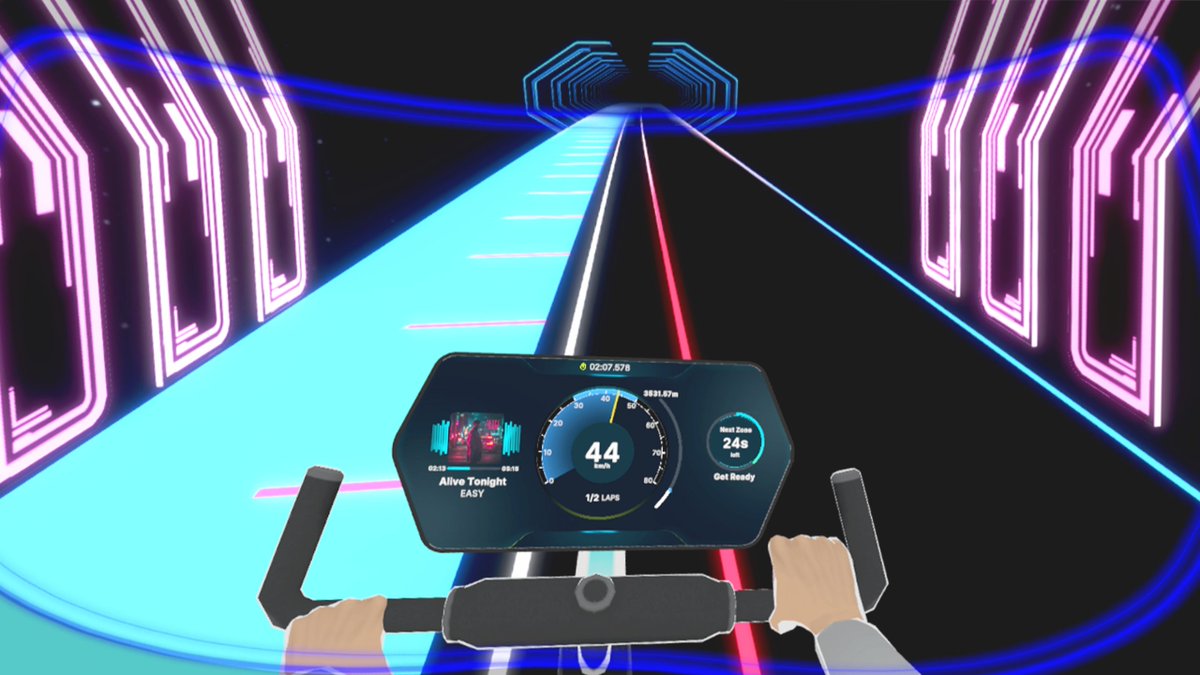 t_on_vr's tweet image. Cycle indoors to the beat of your favorite K-pop tracks! 🎶
Hit your target speed, race alongside the pacemaker, and feel unstoppable with every ride. 🚴‍♀️🔥

📲 Now available on MetaStore
meta.com/ko-kr/experien…

#T_ON_MEDIFIT #MetaStore #VRFitness #EarlyAccess