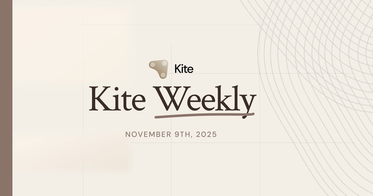 From industry coverage to meaningful conversations, the past week at Kite AI brought important steps toward unlocking the agentic economy:

☑️ The Kite token (KITE), powered by <a href="/KiteAIFDN/">KITE Foundation</a> was listed across major exchanges globally including Binance, OKX, Upbit, Bithumb, Coinbase,