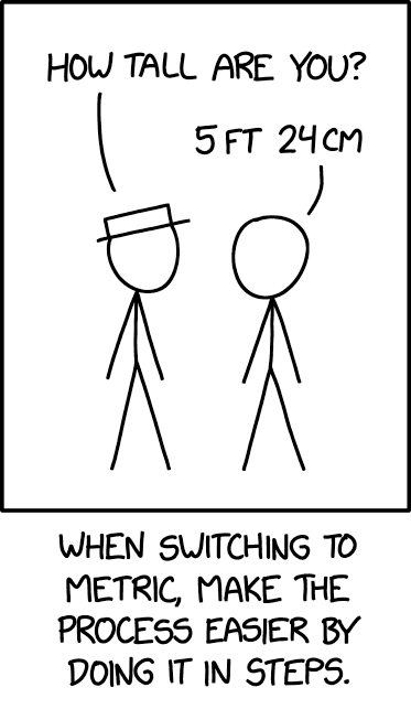 SecretsinData's tweet photo. #xkcd #metric #measurements #tips #funny #comics
https://t.co/h8r87v5Hjo
alttext: The package weighs 7kg 9oz. https://t.co/HutlMzL3Q6