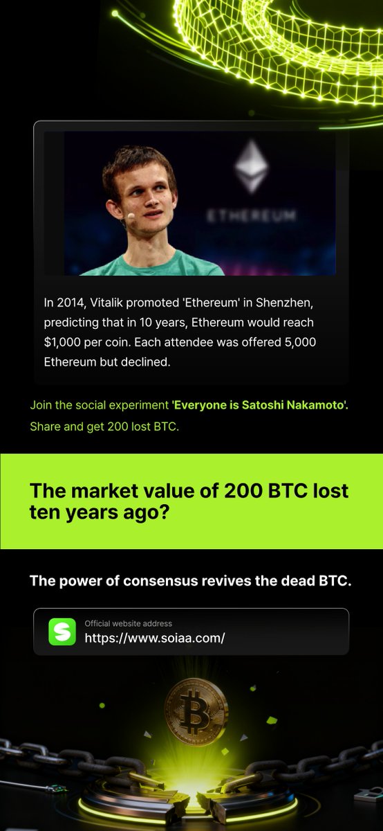 SOIAA01's tweet image. From a small Bitcoin booth in 2012 to the rise of Ethereum in 2014, history has proven that great revolutions often start quietly.  Today, SOIAA continues this spirit of innovation.#AIOS #Bitcoin #DigitalGold