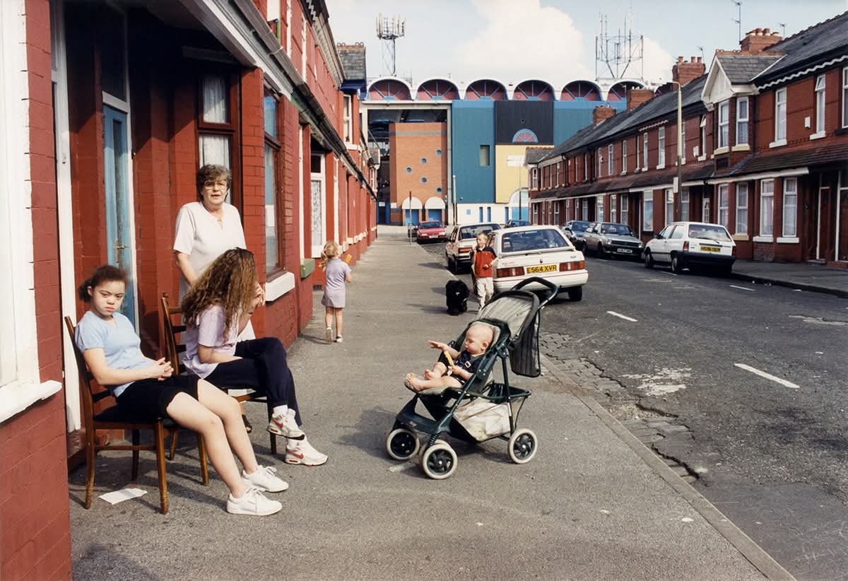 Moss Side, 2000, photo by Shirley Baker. Street off Maine Road.