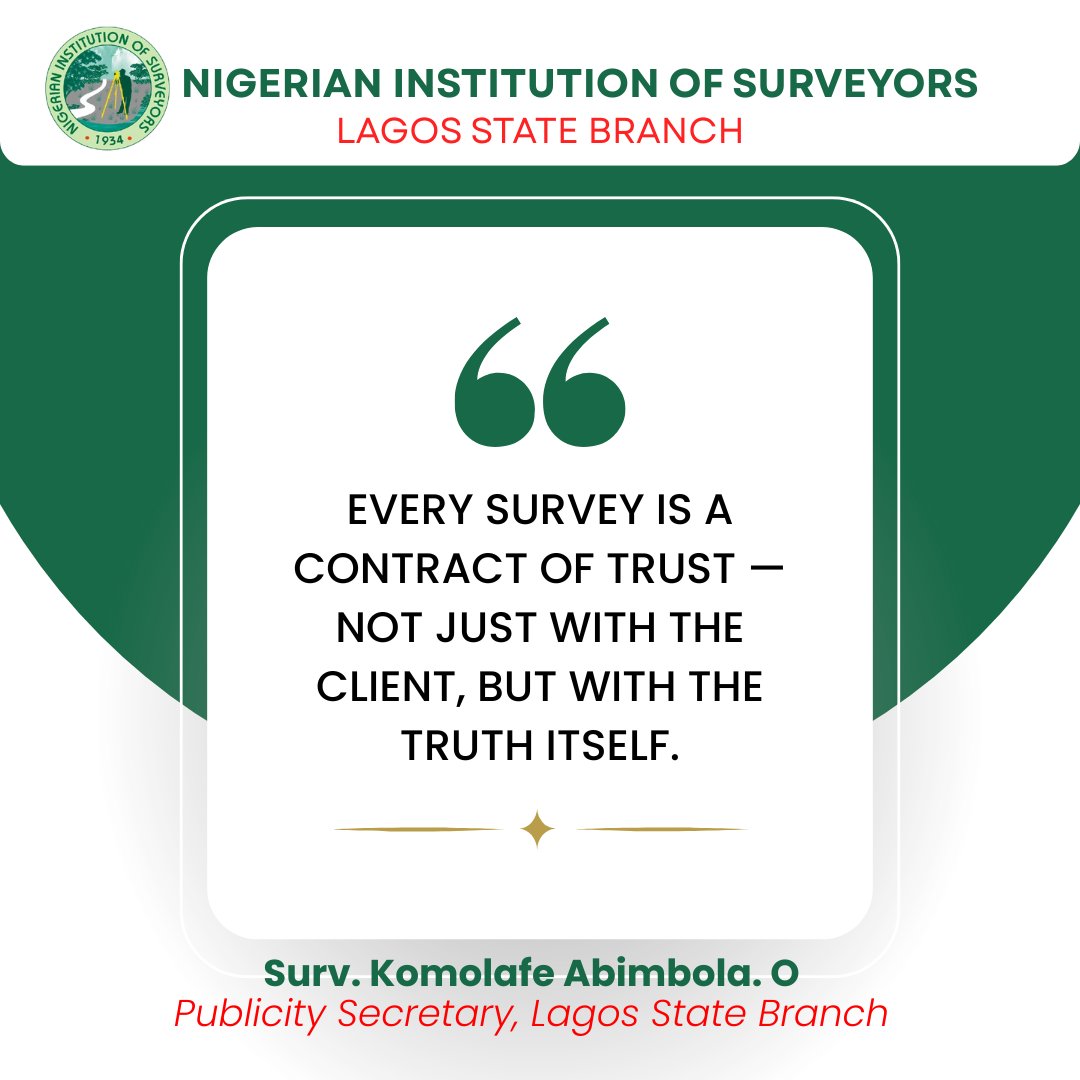 NIS Lagos (@lagossurveyors) on Twitter photo 
