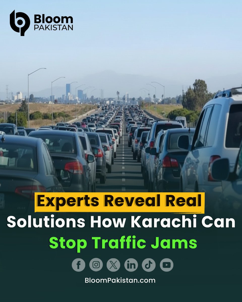 bloom_pakistan's tweet image. Karachi traffic is one of the biggest challenges for the megacity of 20M+. PDP’s Altaf Shakoor says flyovers alone won’t fix it – smart urban planning is needed. 

Read More: bloompakistan.com/experts-reveal…

#KarachiTraffic #UrbanPlanning  #TrafficSolutions #Pakistan