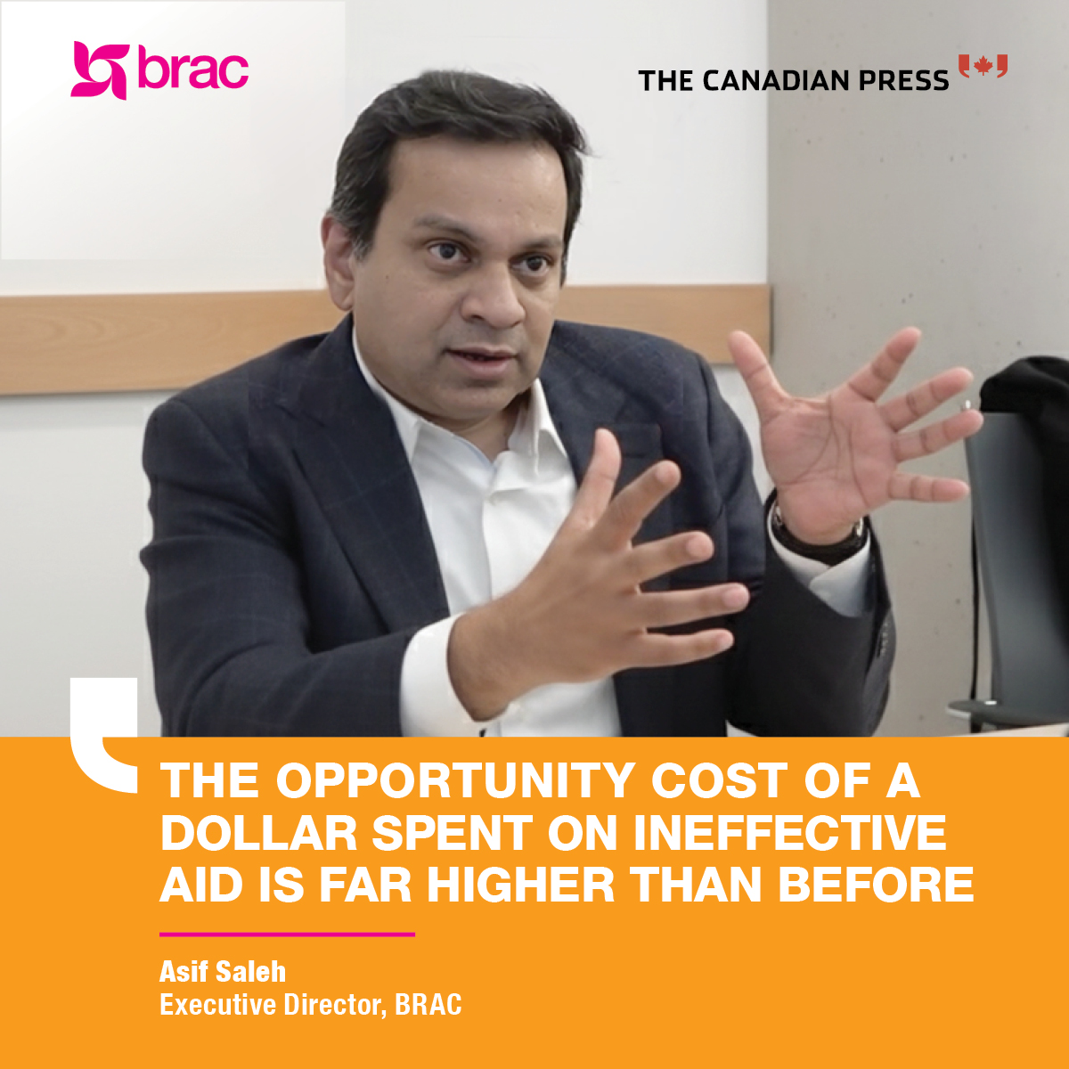 BRACworld's tweet image. The Canadian Press recently interviewed BRAC Executive Director Asif Saleh on how the changing global aid landscape is shaping the future of international development.
Read more: thecanadianpressnews.ca/politics/ottaw…