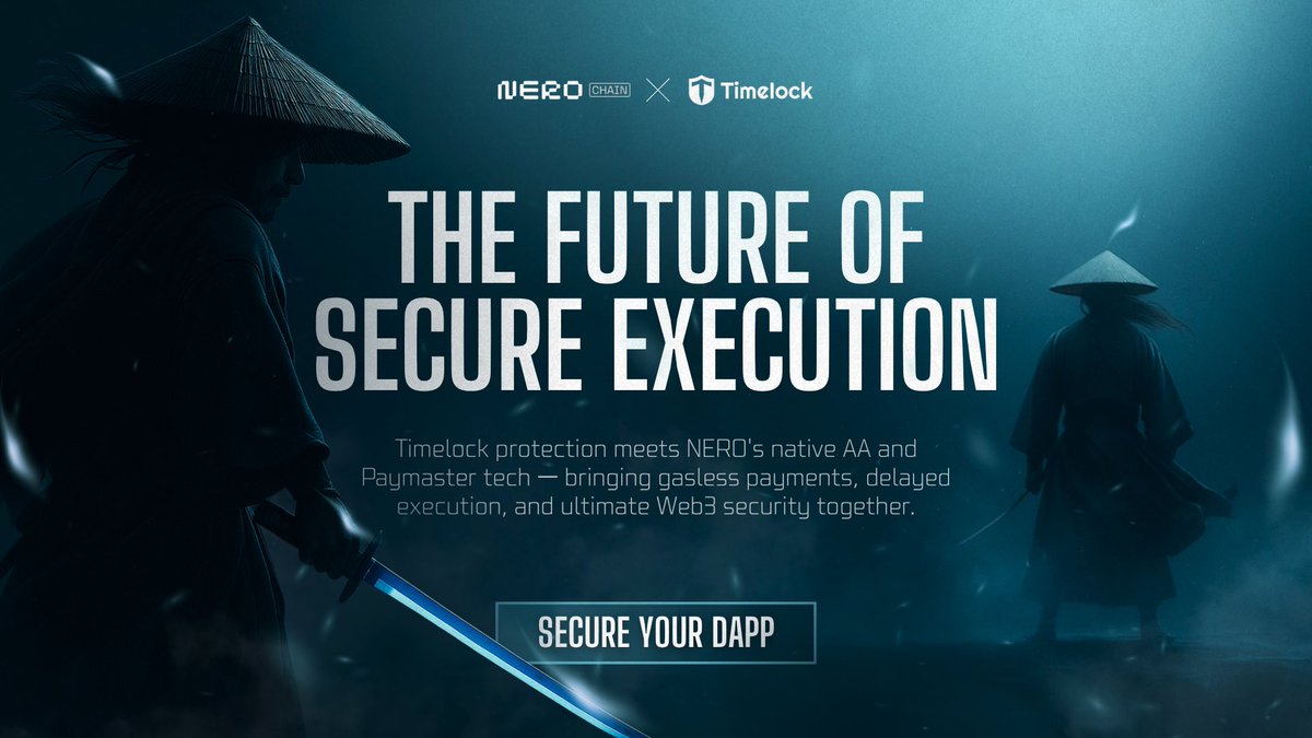 _CryptoNotes_'s tweet image. Web3 security is a cage. Web3 flexibility is a wild west.
What if you could have both?

@TimelockApp&apos;s next-gen time-buffer is now integrated with @Nerochain_io Chain&apos;s native Account Abstraction.

The result: dApps with delayed execution protection AND gasless, token-paid…
