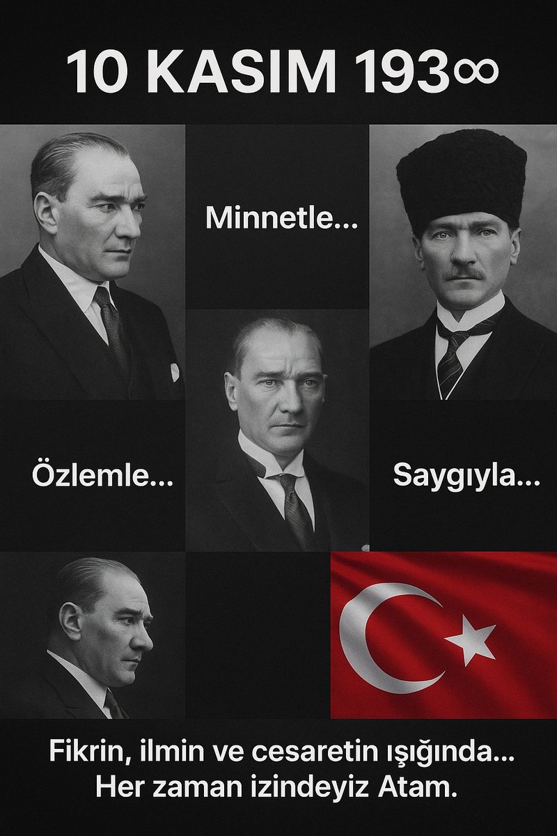 TurkiyeBlogger's tweet image. Saat 09.05 #10Kasım #SaygıveÖzlemileAnıyoruz