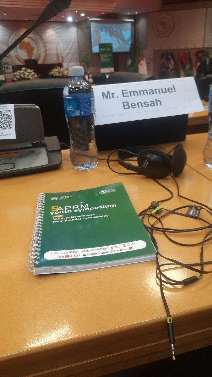 AprmChampions's tweet photo. HAPPENING NOW

Opening of 5th Youth Symposium of @APRMorg . #APRMMedia 

@Mwape @Adam_Alqali @baglo_gabriel @ekbensah https://t.co/g4k46UqqX1