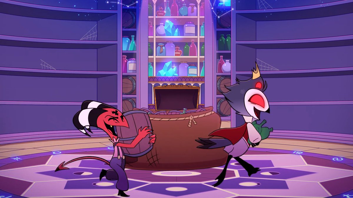 DragonessBlue9's tweet image. #HazbinHotel #HelluvaBoss
The last shelf with treasures remained.