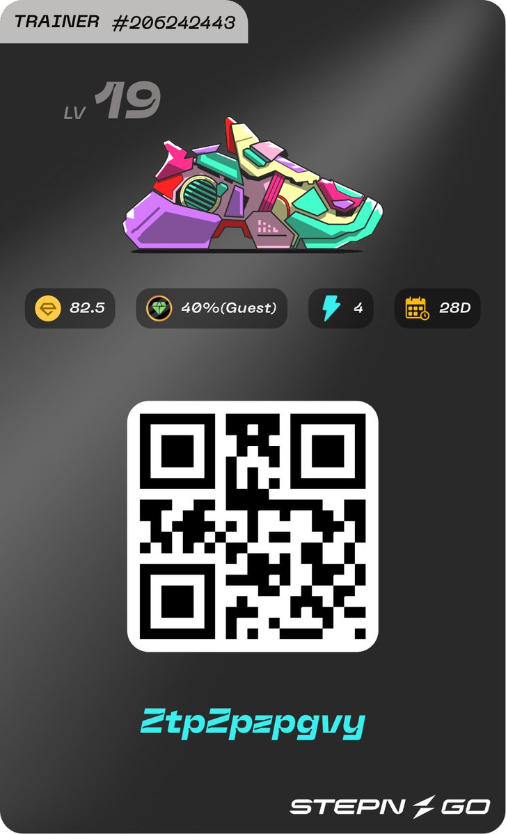 Jobchangetaxi's tweet image. STEPNGO 

STEPN GO ゲスト 募集
👟 トレーナー　Lv 19
⚡ 4エナジー / 4週間 
💰 ホスト60% / ゲスト40% 
✅ Like &amp;amp; RT
✅ Follow  @Jobchangetaxi
できればstepnユーザー
毎日歩いてくれる方を募集します。
お願いする方のみにDMさせて頂きます！
#STEPN 
#STEPNGO

ZtpZpzpgvy