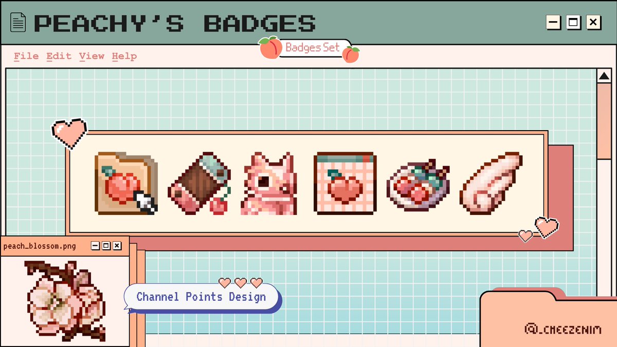 Comm for @/PeachyAIVT on Vgen! 🍑🩵

#VGenComm #pixelart #ドット絵