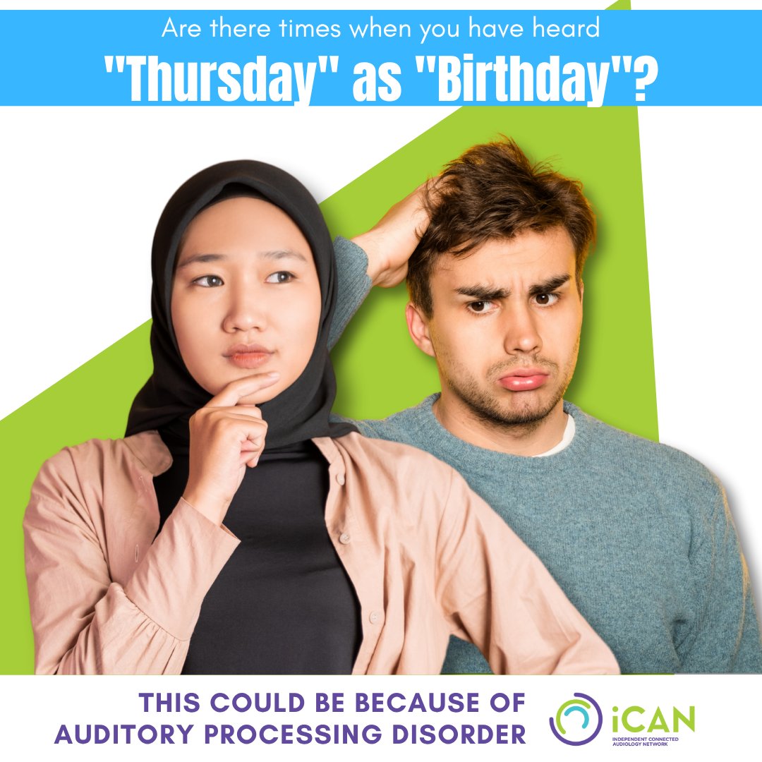 iCANAudiology's tweet image. Ever heard “Thursday” when someone said “Birthday”? 🤔

If your hearing test is normal but words still get jumbled, it could be Auditory Processing Disorder (APD).
👂 Awareness = Support.

🔗 independentaudiologists.co.za
#iCAN #AuditoryProcessing #UnderstandingMatters #hearing