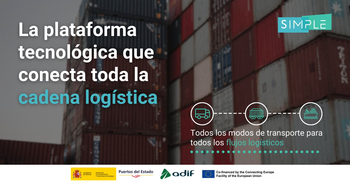 SimpleLogistica's tweet image. Desde su lanzamiento en 2023, la #plataformaSIMPLE avanza en su desarrollo con nuevas funcionalidades que refuerzan la apuesta por la digitalización y la #interoperabilidad en el transporte y la logística🚛

Sigue la actualidad del proyecto en LinkedIn 👉 linkedin.com/company/plataf…