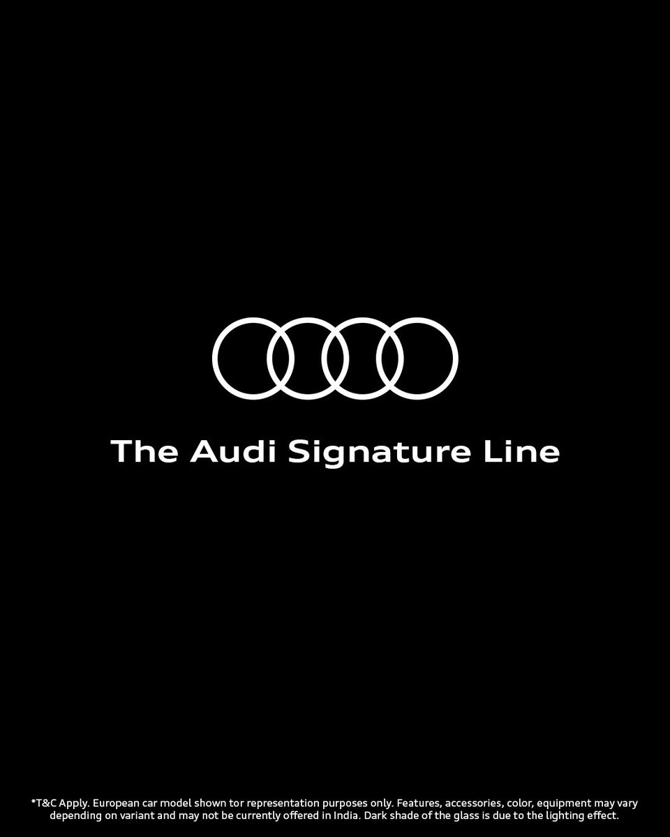 AudiIN's tweet photo. Turn the Spotlight into your comfort zone. 
The New Audi Signature Line. 

#AudiIndia #AudiQ3 #AudiQ5 https://t.co/v87fJaUjnK