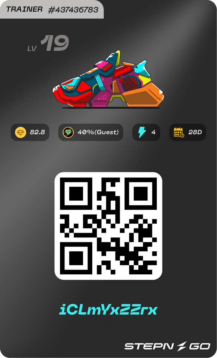 Jobchangetaxi's tweet image. STEPNGO 

STEPN GO ゲスト 募集
👟 トレーナー　Lv 19
⚡ 4エナジー / 4週間 
💰 ホスト60% / ゲスト40% 
✅ Like &amp;amp; RT
✅ Follow  @Jobchangetaxi
できればstepnユーザー
毎日歩いてくれる方を募集します。
お願いする方のみにDMさせて頂きます！
#STEPN 
#STEPNGO

iCLmYxZZrx